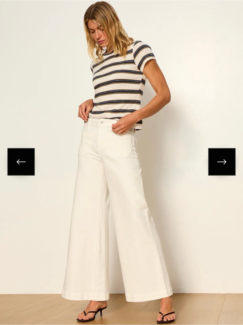 Sanctuary Marine Crop Wide Leg jeans